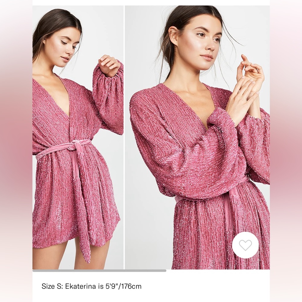 Retrofete Pink Gabrielle Robe